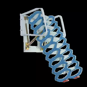 Телескопическая лестница Алюминиевая лестница-чердак Складная чердачная лестница Синяя GT-AL02