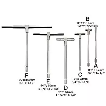 Телескопические манометры ETOPOO 6 шт.