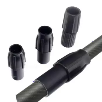 Телескопические зажимы для труб 19-22 мм 22-25 мм 25-28 мм черный пластик 2 шт