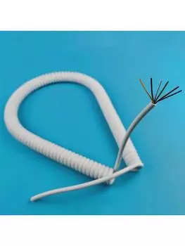 Телескопический кабель MYYONG белый медный 6 жил