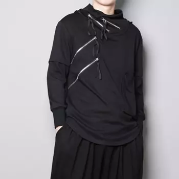 Темная поддельная дизайнерская шикарная брендовая толстовка с капюшоном на молнии с капюшоном мужская толстовка с капюшоном