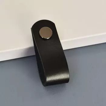 TENCHTW ручка для шкафа из воловьей кожи черная