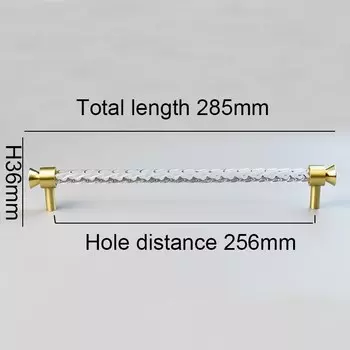 TENCHTWO Ручки для шкафов хрустальные золотые