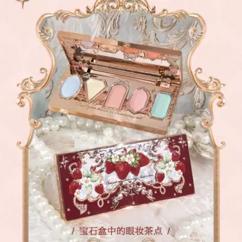 Тени для век YY Flower с клубникой, 5 цветов