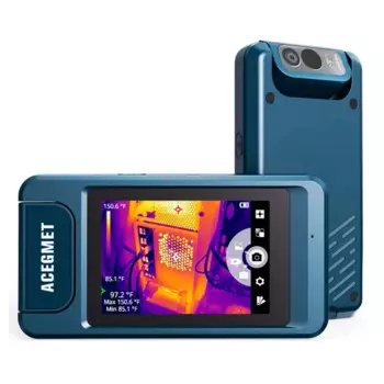 Тепловизор Mileseey P200, 240*180, 3,5 дюйма, сенсорный экран, автоматическая дорожка, высокая/низкая температура, вращающаяся тепловизионная камера P200