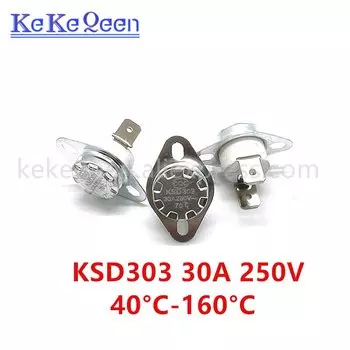 Тепловой выключатель KeKeQeen медный 30А 250В нормально закрытый 40-160°C