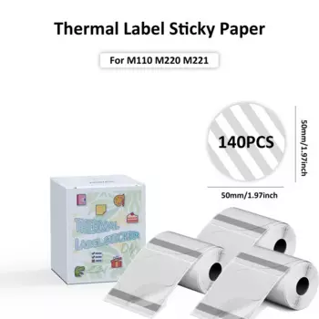 Термоэтикетки QKX прозрачные круглые 50x50 мм