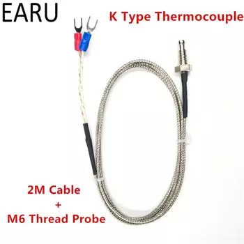 Термодатчик ELESAVEE тип K, резьба M6, длина 2 м