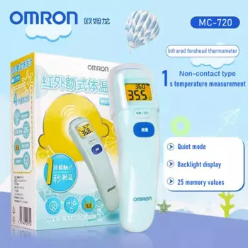 Термометр Omron бесконтактный инфракрасный с ЖК-дисплеем для измерения температуры тела и воды
