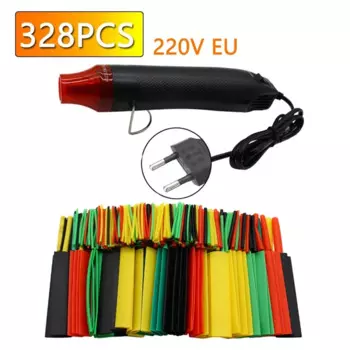 Термопистолет ELECAPITAL 300 Вт с комплектом термоусадочных трубок