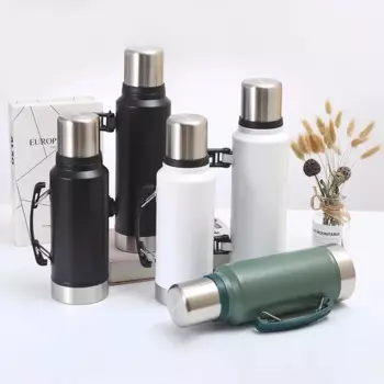 Термос из нержавеющей стали с ручкой, л