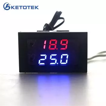 Термостат KETOTEK DC 12V черный