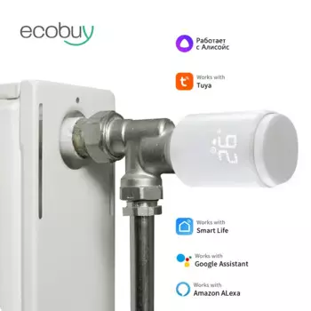 Термостатический клапан для умного дома Tuya Zigbee 3,0, термостатическая головка для подключения TRV Zigbee, термостат, клапан радиатора Alexa Google Home