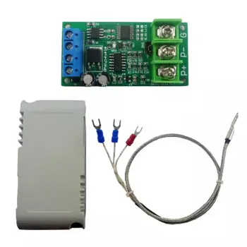 Термостойкий преобразователь температуры PT100 DC 8-25 в RS485 Modbus RTU RTD Комплект модуля датчика PTA9B01