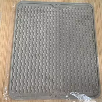 Термостойкий силиконовый коврик для сушки посуды