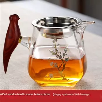 Термостойкий стеклянный чайник Gongdao 300-400 мл