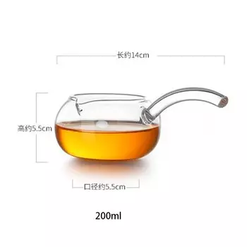 Термостойкий стеклянный диспенсер для чая BenRussell 200 мл