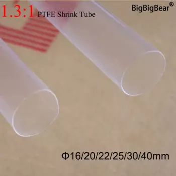 Термоусадочная трубка BigBigBear PTFE 16-40 мм полупрозрачная
