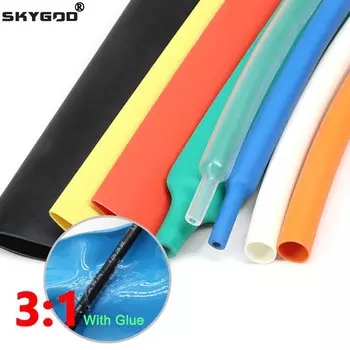 Термоусадочная трубка PE 3:1 1.6/2.4/3.2/4.8/6.4/7.9/9.5/12.7/15.4/19.1/25.4/30/39/50 мм