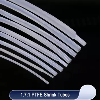 Термоусадочная трубка PTFE прозрачная 0.5~15 мм 1/5/10 м