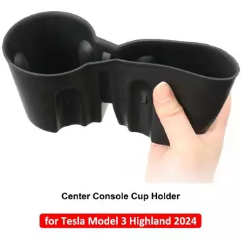 Tesla Model 3 Highland 2024 Держатель Для Стакана С Водой Органайзер На Центральной Консоли Ящик Для Хранения Из ТПЭ Автомоби...