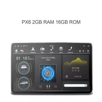 Tesla Style 12,8 дюйма, 1080P, 100 поворотных IPS, 2 Din, Android, 6 ГБ, 128 ГБ, автомобильный DVD-плеер, Wi-Fi, автомобильное радио для универсального автомобильного стереоаудио