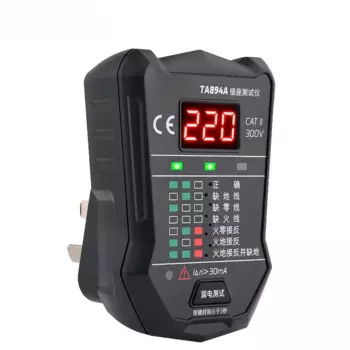 Тестер электроскопа для голосового трансляции, многофункциональный детектор фаз заземляющего провода, источник питания, полярность, серия TA89