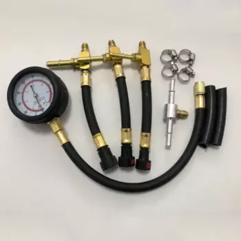 Тестер давления топливного насоса с быстрым подключением, 0-6,3 psi, с клапаном 7,89/9,49/, подходит для автомобилей, мотоциклов