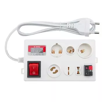 Светодиодная лампа, лампа, напряжение, мощность, быстрый держатель тестера для E27 B22 E14, лампа накаливания, тестовая коробка, вилка европейского стандарта с дисплеем мощности