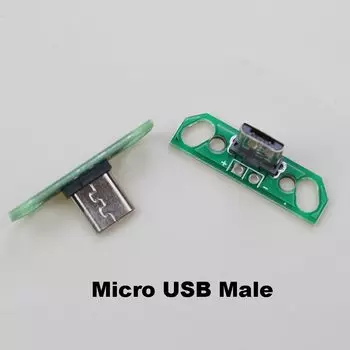 Тестовая плата для Micro USB разъема JCD