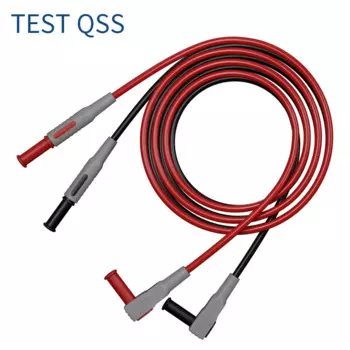 Тестовые провода QSS 100 см, 4 мм, красный+черный