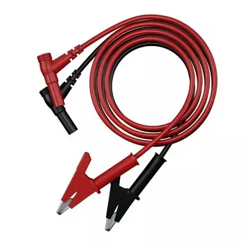 QSS 1 м 2 шт. мультиметр тестовый провод Банановый штекер к зажимам типа «крокодил» провод кабель с изоляторами Цвет Красный Черный Q.70065