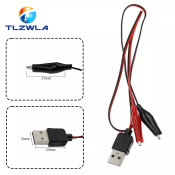 Тестовые зажимы крокодил TLZWLA 58 см красный/черный