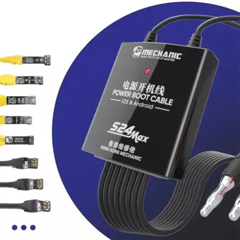 Тестовый кабель источника питания MECHANIC S24 Max для iPhone 5S-15Pro Max и Android мобильного телефона, шнур питания, инструменты