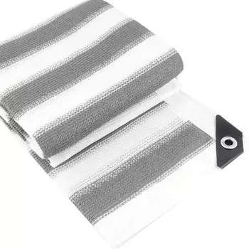 Tewango Солнцезащитная сетка из полиэтилена 160GSM серый белый