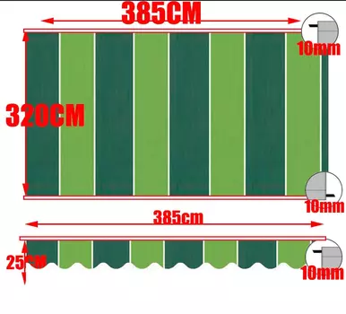 Tewango теневой навес 300GSM
