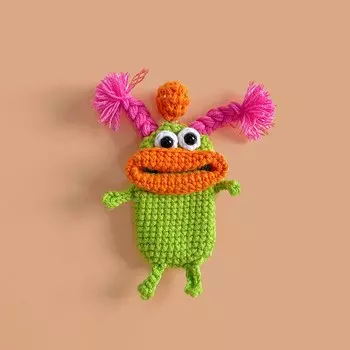 Текстильные брелоки, цветные