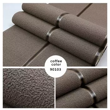 Текстильные обои DZQ бархатные 3D полоска