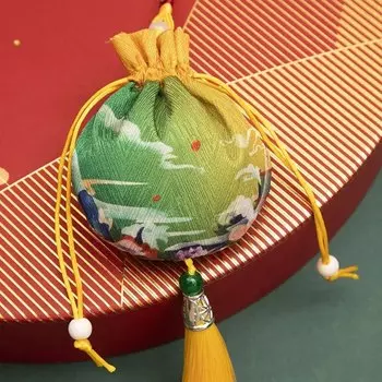 Текстильный мешочек для украшений