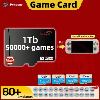 TF-карта для ретро-игр, Карманная игровая консоль для ретро-игр, PS2 PSP, Android, SD-карты, Pegasus G