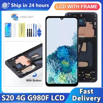 TFT-дисплей для Samsung Galaxy S20 4G G980 G980F G980F/DS, ЖК-дисплей с сенсорным экраном, цифровой сборный Дисплей для Samsung S20 4G