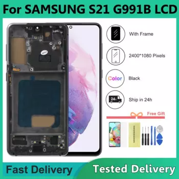 TFT-дисплей для Samsung S21 5G, ЖК-дисплей, дигитайзер сенсорного экрана, замена для S21 5G G991F G991U G991, дисплей