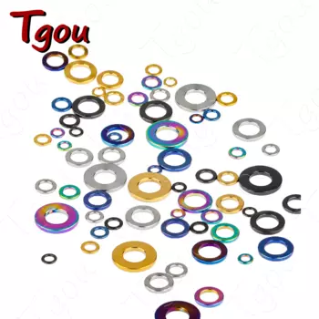 Титановые шайбы Tgou M3 M4 M5 M6 M7 M8 M10 M12 M14 10 шт.
