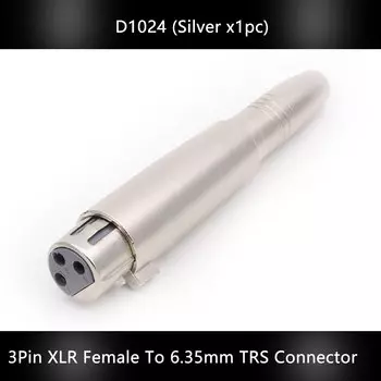Thamtrank XLR разъем адаптер 1/4 дюйма