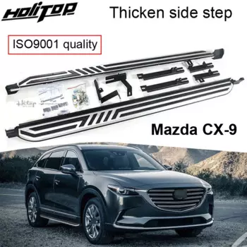 Утолщенная боковая подножка для беговой доски для Mazda CX-9 2018 2019 2020 2021 2022 2023 2024 2025, изготовленная на большой завод, качество ISO9001