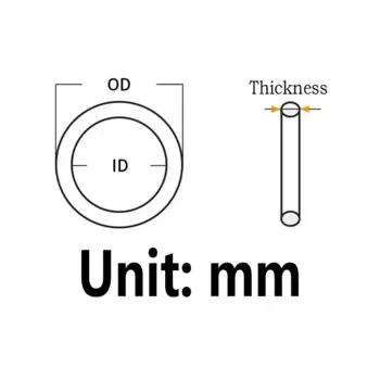 Thickness3.5mm CS Red VMQ silicon Rubber O-rings Seals Gasket Washer temperature resistant Waterproof soft silicone ring