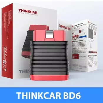THINKCAR BD6 OBD2 Сканер Bluetooth, инструмент для диагностики всей системы для iOS и Android 5. Службы сброса на всю жизнь бесплатно для всех автомобилей