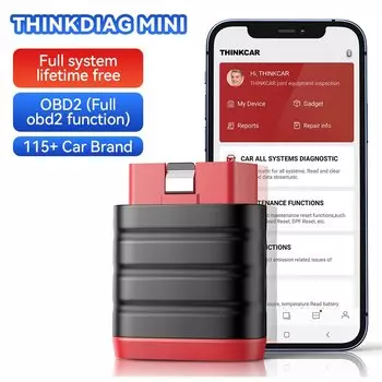 THINKCAR ThinkDiag Мини Автомобильный OBD2 Сканер Автомобильные диагностические инструменты OBD-считыватель кодов Вся система диагностики Пожизненный Free Updater