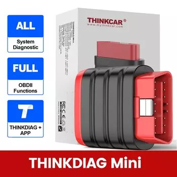 THINKCAR THINKDIAG Mini OBD2 сканер Bluetooth, диагностика всех систем автомобиля диагностический сканер считывание/очистка кодов неисправностей универсальный