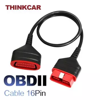 THINKCAR ThinkDiag OBD2 Удлинительный кабель, 16 контактов, штекер-гнездо, автомобильный диагностический удлинитель, универсальный автомобильный адаптер, шнур